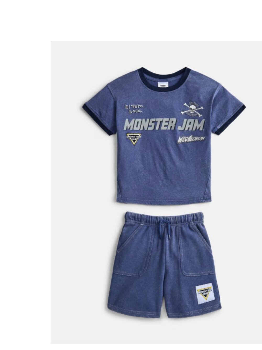 Monster Jam Toddler Boys Graphic Tee & Shorts 2 Piece Outfit Set